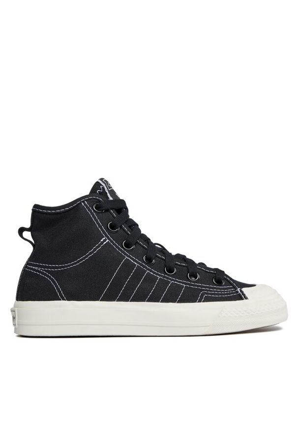 Adidas - adidas Trampki Nizza Hi Rf F34057 Czarny. Kolor: czarny. Materiał: materiał