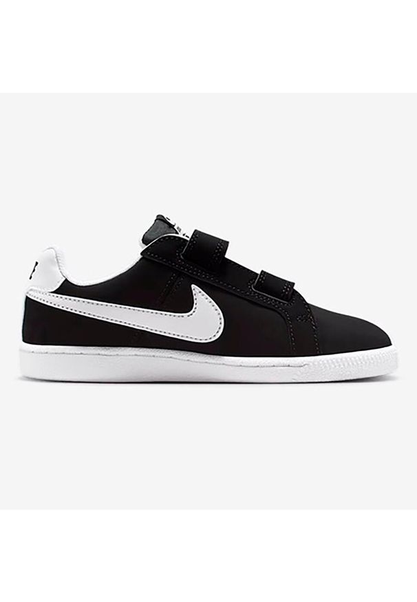 Buty Sportowe Dziecięce Nike Court Royale (PSV). Okazja: na co dzień. Zapięcie: rzepy. Kolor: czarny. Model: Nike Court. Sport: turystyka piesza