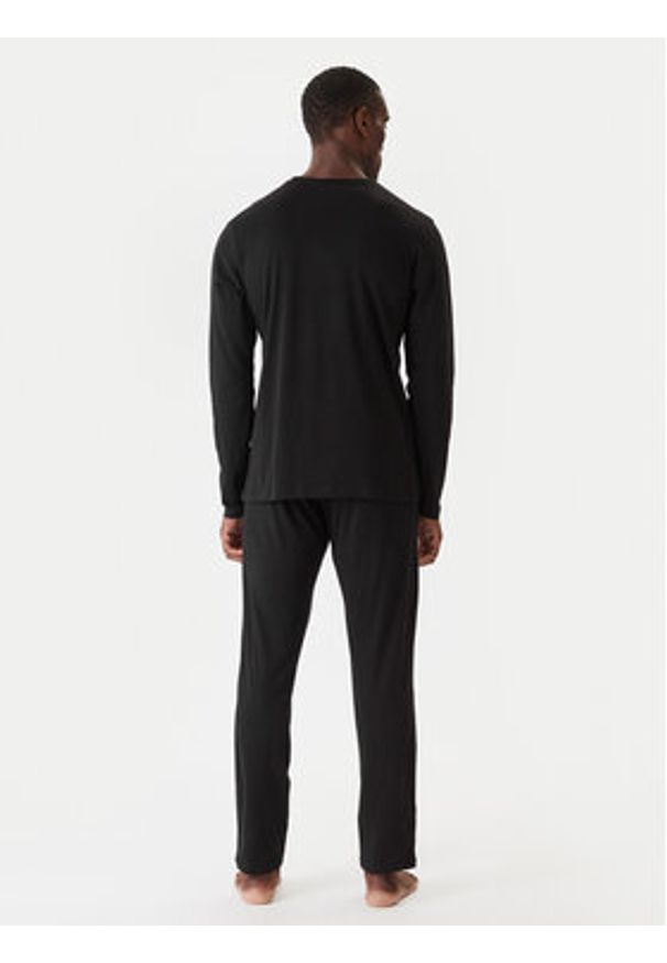 Jack & Jones Piżama Clyde 12286555 Czarny Loose Fit. Kolor: czarny. Materiał: bawełna