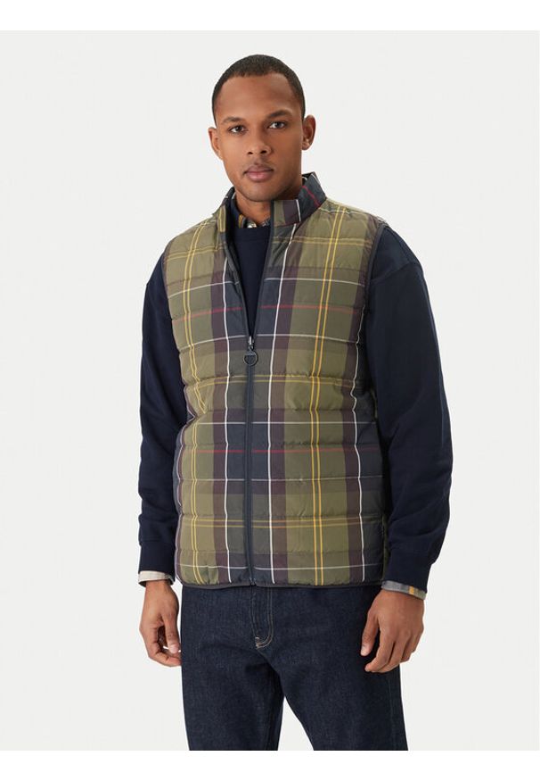 Barbour Bezrękawnik MGI0314TN52 Zielony Regular Fit. Kolor: zielony. Materiał: syntetyk. Długość rękawa: bez rękawów