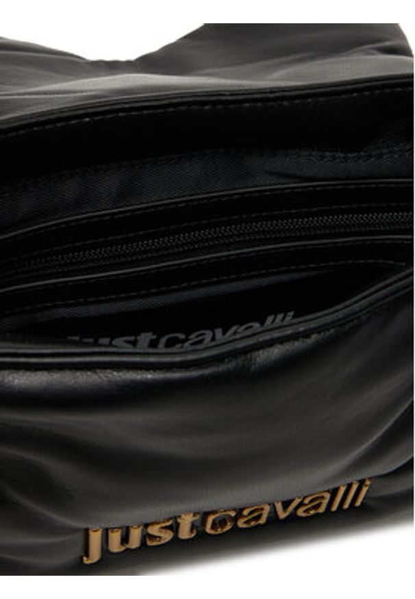 Just Cavalli Torebka 79RA4BD1 ZS748 Czarny. Kolor: czarny. Materiał: skórzane