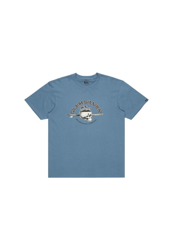 Quiksilver - Koszulka z krótkim rękawem dla Mężczyzn SKULL LINES Niebieski. Kolor: niebieski. Materiał: jersey, bawełna. Długość rękawa: krótki rękaw. Długość: krótkie. Wzór: nadruk