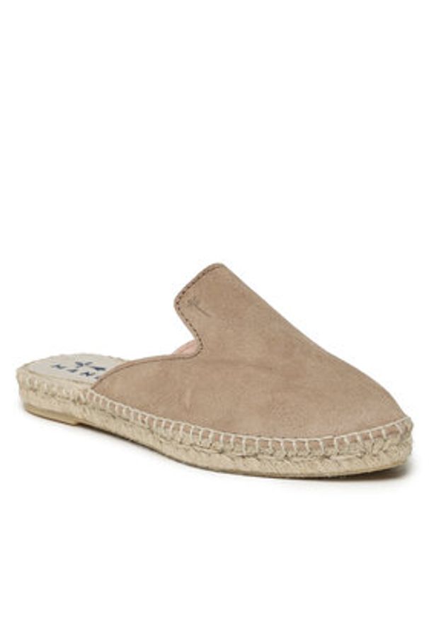 Manebi Espadryle Mules W 1.9 M0 Brązowy. Kolor: brązowy. Materiał: zamsz, skóra