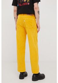 Levi's® - Levi's spodnie sztruksowe x SIMPSON męskie. Okazja: na spotkanie biznesowe. Kolor: żółty. Materiał: sztruks. Styl: biznesowy #4