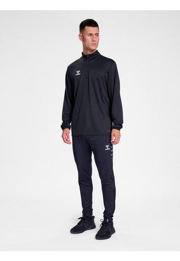 Hummel - Bluza hmlESSENTIAL HALF-ZIP. Kolor: czarny