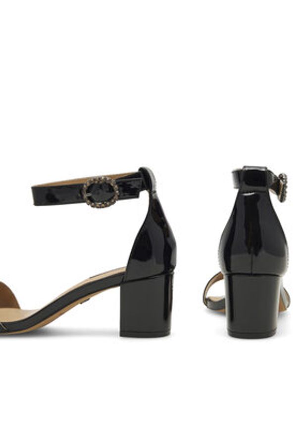 Nine West Sandały WFA2641-1 Czarny. Kolor: czarny. Materiał: syntetyk