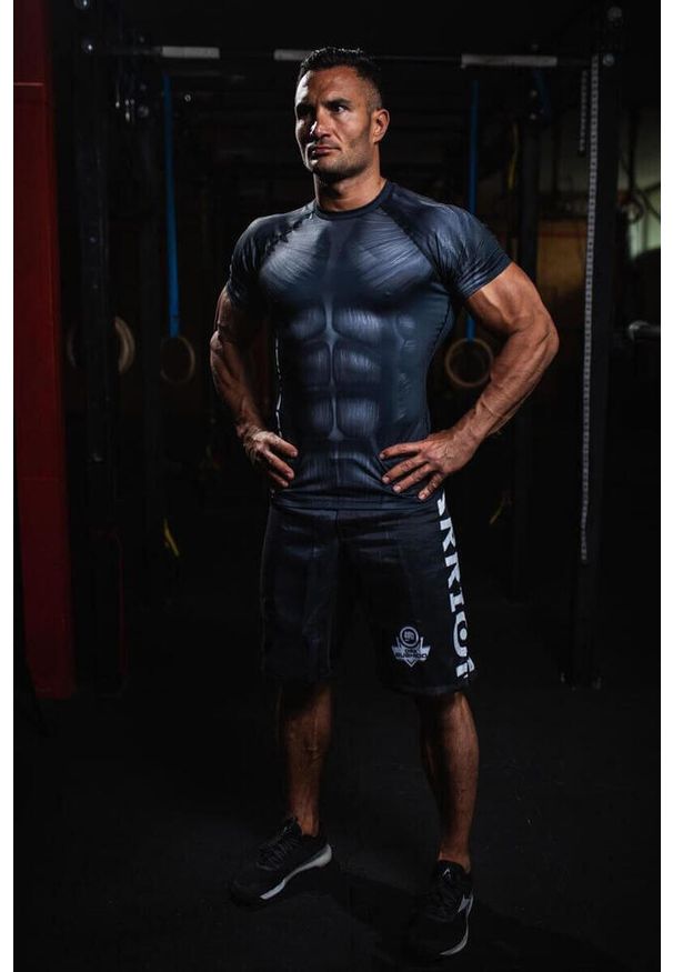 DBX BUSHIDO - Szorty spodenki treningowe Warrior DBX Bushido. Kolor: czarny. Wzór: nadruk. Sport: fitness