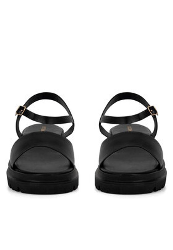 DeeZee Sandały WYL201123-1 Czarny. Kolor: czarny. Materiał: syntetyk