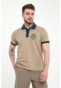 Aeronautica Militare - Polo męskie z haftem AERONAUTICA MILITARE. Typ kołnierza: polo. Wzór: haft #1