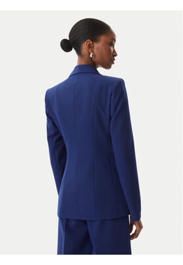 Maryley Marynarka 26EB139/43FR Granatowy Regular Fit. Kolor: niebieski. Materiał: syntetyk