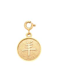 MOKOBELLE - Bransoletka z monetą z chińskim zodiakiem - KOZA. Materiał: pozłacane. Kolor: złoty #3