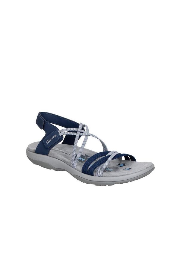 skechers - Sandália desportiva para caminhadas Mulher REGGAE SLIM- TAKES TWO. Marinho. Kolor: wielokolorowy, niebieski, szary