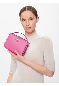 Calvin Klein Jeans Torebka Minimal Monogram Camera Bag18 K60K610683 Różowy. Kolor: różowy. Materiał: skórzane #4