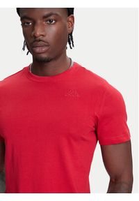 Kappa T-Shirt Logo Korpo Cafers 304J150 Bordowy Slim Fit. Kolor: czerwony. Materiał: bawełna #3