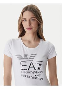 EA7 Emporio Armani T-Shirt 7W000977 AF10373 Biały Regular Fit. Kolor: biały. Materiał: bawełna #4