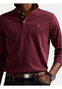 Polo Ralph Lauren Polo 710671785049 Bordowy Regular Fit. Typ kołnierza: polo. Kolor: czerwony. Materiał: bawełna #4