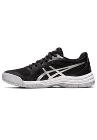 Buty do badmintona damskie Asics Upcourt 5. Kolor: wielokolorowy, czarny, szary