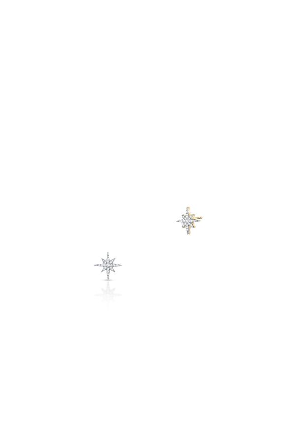 W.KRUK Złote Kolczyki - złoto 375, Diament 0,08ct - ZIN/KB+366K. Materiał: złote. Kolor: złoty. Kamień szlachetny: diament