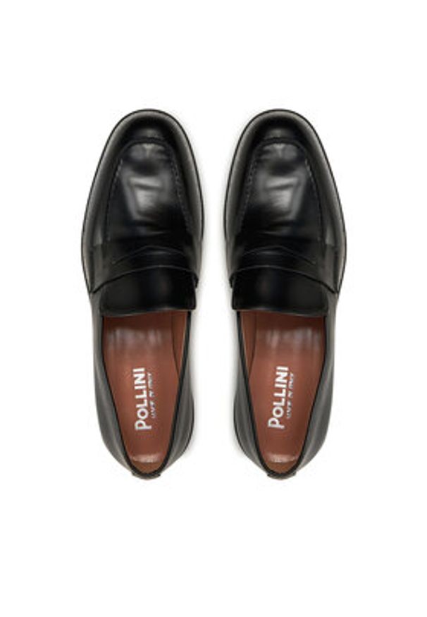Pollini Mokasyny SA10313G0LTGS000 Czarny. Kolor: czarny. Materiał: skóra
