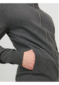 Jack & Jones - Jack&Jones Sweter 12223949 Szary Regular Fit. Kolor: szary. Materiał: bawełna