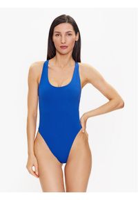Calvin Klein Swimwear Strój kąpielowy KW0KW02051 Granatowy. Kolor: niebieski. Materiał: syntetyk