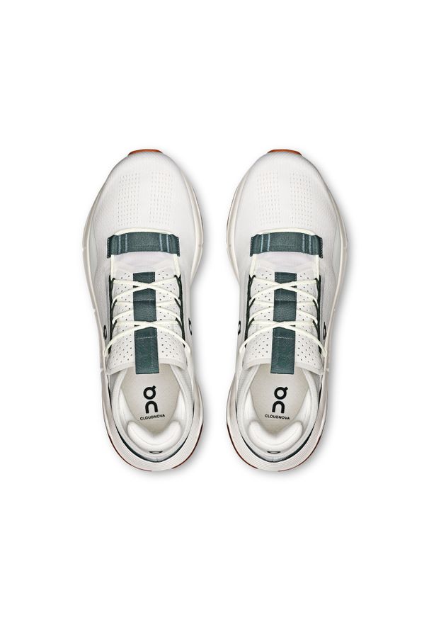 On - ON Cloudnova 2 Ivory | Olive Sneakersy męskie. Okazja: na co dzień. Kolor: biały. Materiał: materiał. Szerokość cholewki: normalna