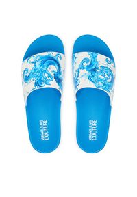 Versace Jeans Couture Klapki 80YA3SQ4 ZS365 R75 Niebieski. Kolor: niebieski. Materiał: syntetyk #3