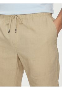 TOMMY HILFIGER - Tommy Hilfiger Szorty materiałowe Harlem MW0MW37804 Beżowy Regular Fit. Kolor: beżowy. Materiał: len #5