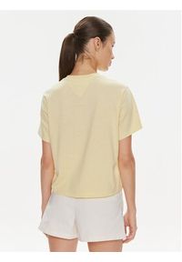 Tommy Jeans T-Shirt Badge DW0DW17391 Żółty Boxy Fit. Kolor: żółty. Materiał: syntetyk #4