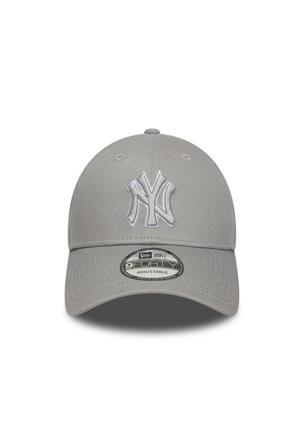 Czapki New Era Model New York Yankees Mlb Outline 9forty Kolor Szary. Kolor: szary. Materiał: tkanina
