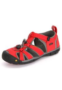 keen - Buty do chodzenia dla dzieci Keen Seacamp II Cnx Racing Red Gargoyle. Zapięcie: rzepy. Kolor: czerwony. Materiał: materiał. Szerokość cholewki: normalna. Sport: turystyka piesza