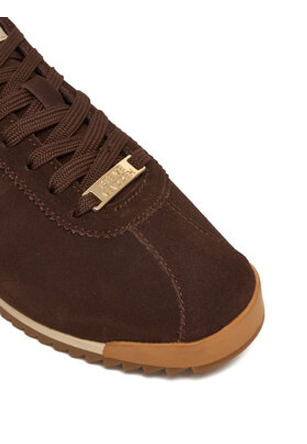 Steve Madden Sneakersy Mirage-Sm SM11003908 Brązowy. Kolor: brązowy. Materiał: zamsz, skóra