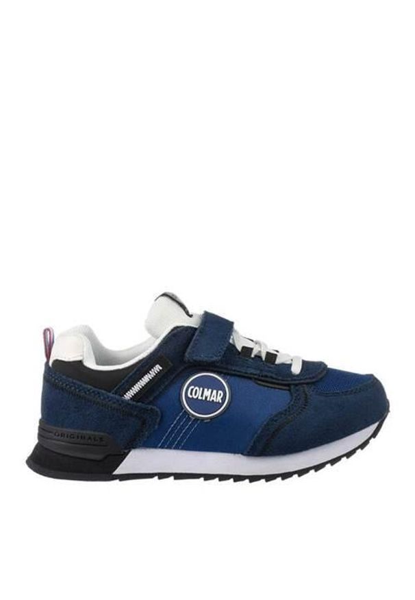 Buty do chodzenia dla dzieci Colmar Travis Sport Bold Royal. Zapięcie: sznurówki. Kolor: niebieski. Materiał: guma, tkanina, zamsz, materiał, syntetyk. Szerokość cholewki: normalna. Sport: turystyka piesza