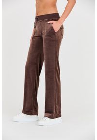 Juicy Couture - JUICY COUTURE Brązowe damskie spodnie Del Ray Pocket Pant, Rozmiar L. Kolor: brązowy #3