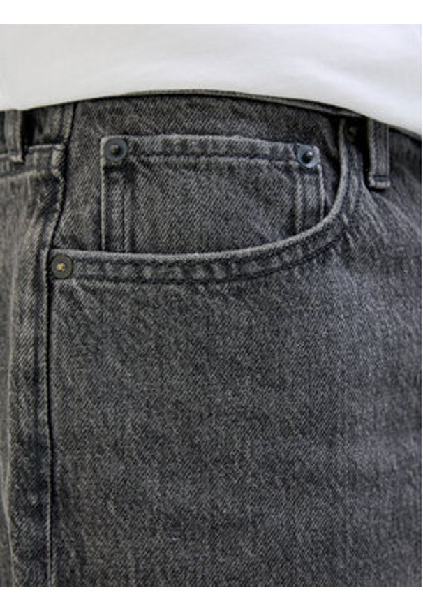 Jack & Jones - Jack&Jones Szorty jeansowe 12269533 Czarny Loose Fit. Kolor: czarny. Materiał: bawełna
