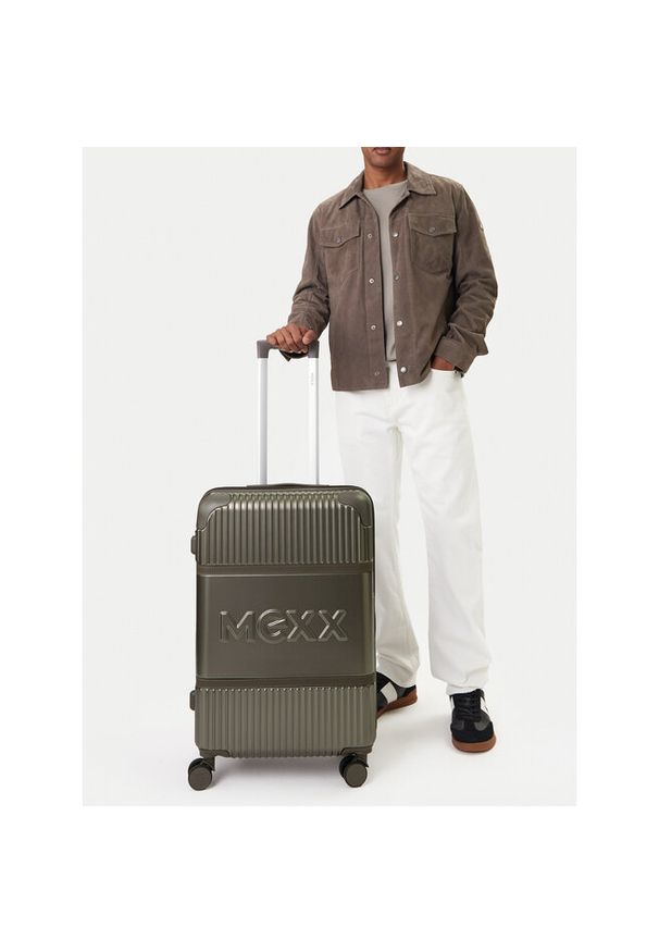Walizka średnia MEXX. Kolor: srebrny