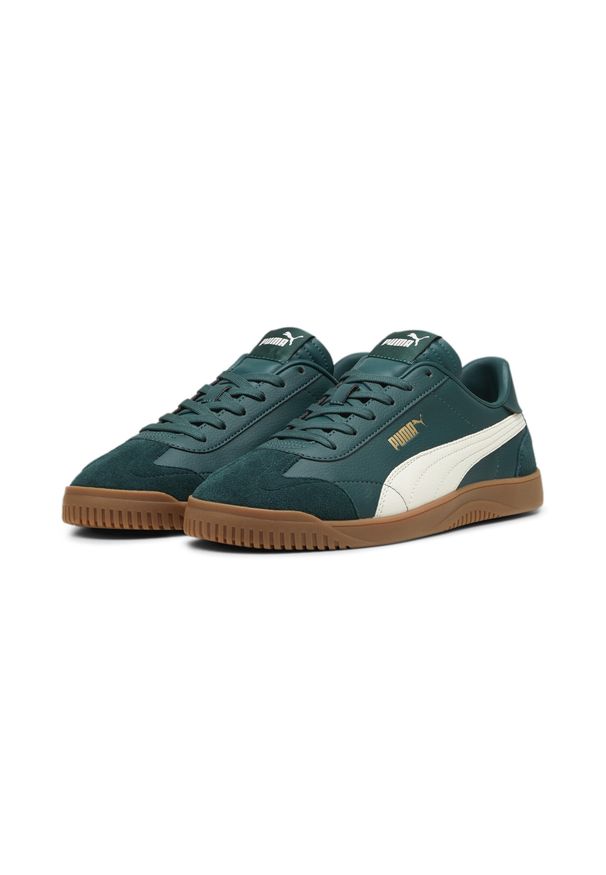 Puma - Sneakersy PUMA Club 5v5 PUMA Dark Myrtle Frosted Ivory Gold Green White. Okazja: na co dzień. Kolor: biały, zielony, żółty, wielokolorowy