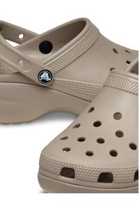 Crocs Klapki Classic Platform Clog 206750 Beżowy. Kolor: beżowy. Obcas: na platformie #6