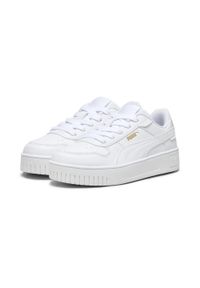 Puma - Dziecięce sneakersy Carina Street PUMA White Gold. Kolor: biały, wielokolorowy, żółty. Sezon: lato. Sport: bieganie
