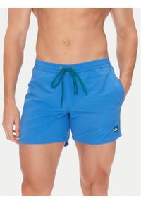 Quiksilver Szorty kąpielowe Everyday Solid Volley EQYJV04120 Niebieski Regular Fit. Kolor: niebieski. Materiał: syntetyk