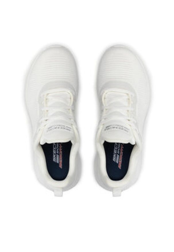 skechers - Skechers Sneakersy BOBS SPORT Tough Talk 32504/WHT Biały. Kolor: biały. Materiał: materiał. Model: Skechers Sport