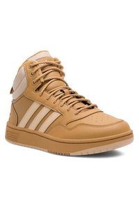 Adidas - adidas Sneakersy HOOPS 3.0 MID WINTER IF2636 Beżowy. Kolor: beżowy. Materiał: skóra #7