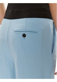 MSGM Spodnie materiałowe 3441MDP16 237200 Błękitny Relaxed Fit. Kolor: niebieski. Materiał: wełna
