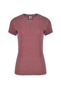 ROLY - T-shirt Damski Dwutonalny Z Krótkim Rękawem Fox. Kolor: czerwony. Długość rękawa: krótki rękaw. Długość: krótkie. Sport: turystyka piesza #1