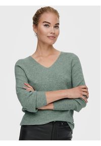 only - ONLY Sweter Atia 15230147 Zielony Regular Fit. Kolor: zielony. Materiał: wiskoza #3