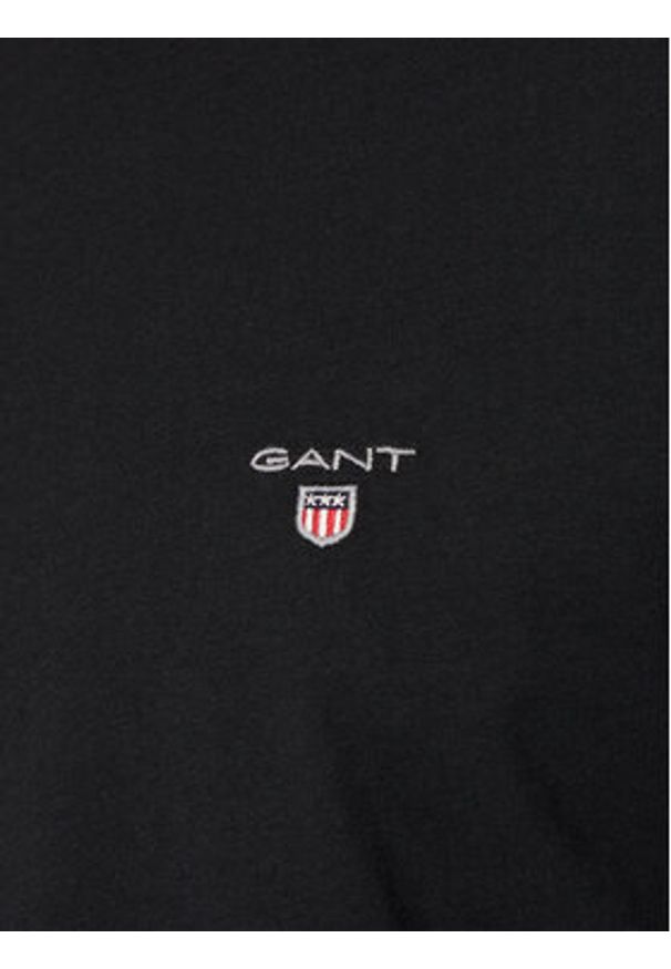 GANT - Gant T-Shirt Original Shield 2003295 Czarny Regular Fit. Kolor: czarny. Materiał: bawełna