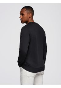 Ombre Clothing - Męska bluza z nadrukiem zakładana przez głowę - czarna V3. Kolor: czarny. Materiał: poliester, bawełna. Wzór: nadruk #4