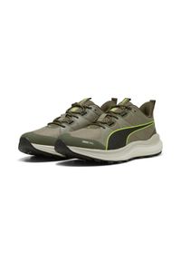 Puma - Buty do biegania w terenie Reflect Lite PUMA Loden Green Velvet Moss Brown. Kolor: brązowy, zielony, wielokolorowy. Sport: bieganie