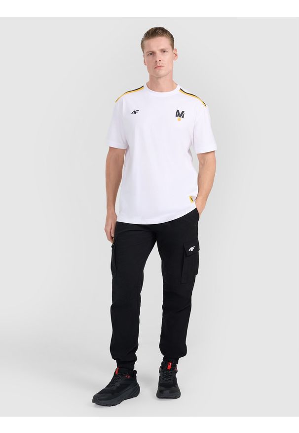 4f - 4F Spodnie casual cargo uniseks 4F x Drift Masters - czarne XL. Okazja: na co dzień. Kolor: czarny. Materiał: tkanina, bawełna. Styl: casual