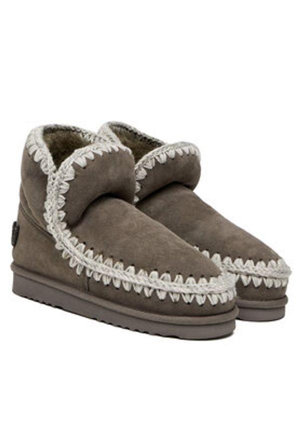 Mou Śniegowce MU.FW101050A Czarny. Kolor: czarny. Materiał: zamsz, skóra